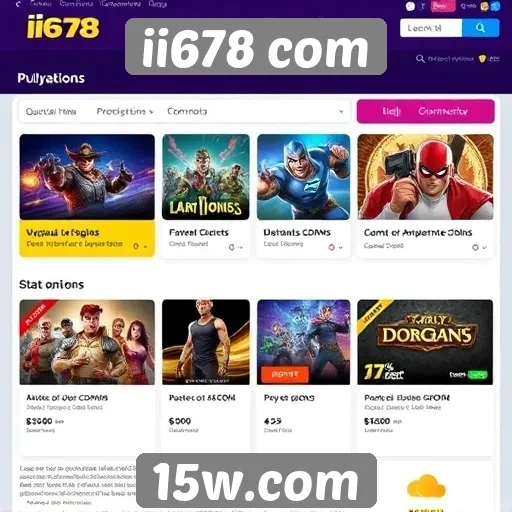 Plataforma ii678 com apresenta promoções de jogos